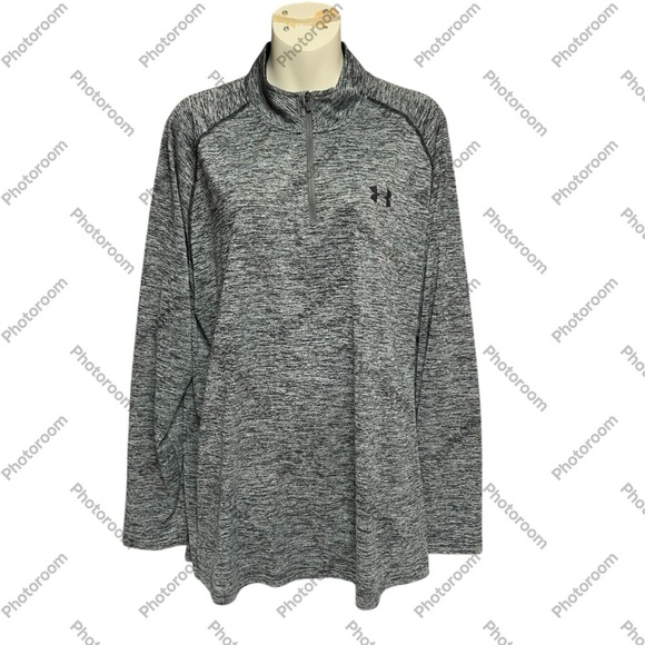Under Armour Grey Quarter-Zip Jacket size XL - Picture 1 of 8